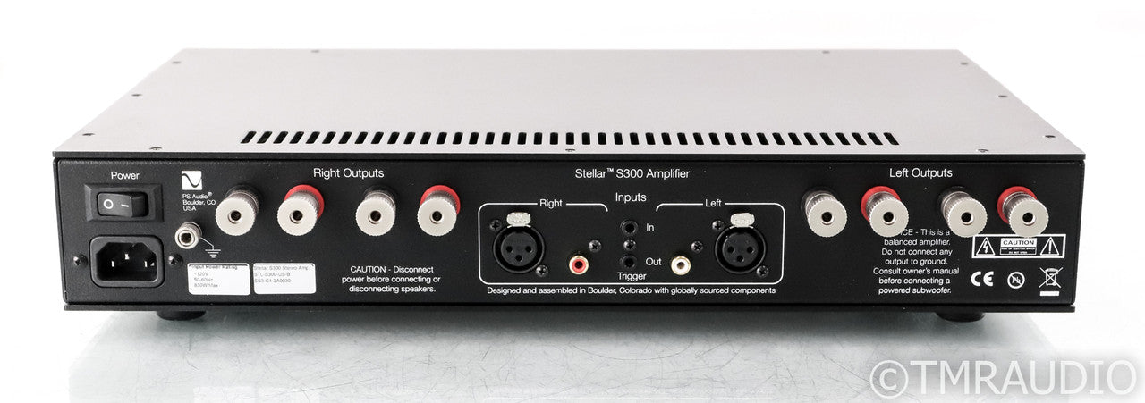 PS Audio Stellar S300 Stereo Power Amplifier; Black (Used)