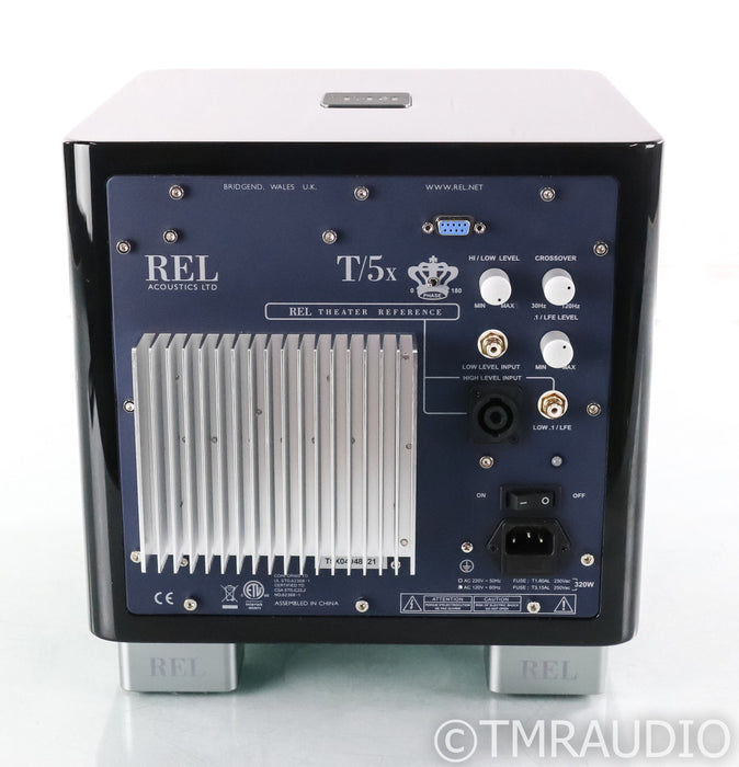 REL T5/x 8" Powered Subwoofer; T5x; Piano Black