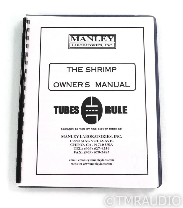 Manley Labs The Shrimp Stereo Tube Preamplifier