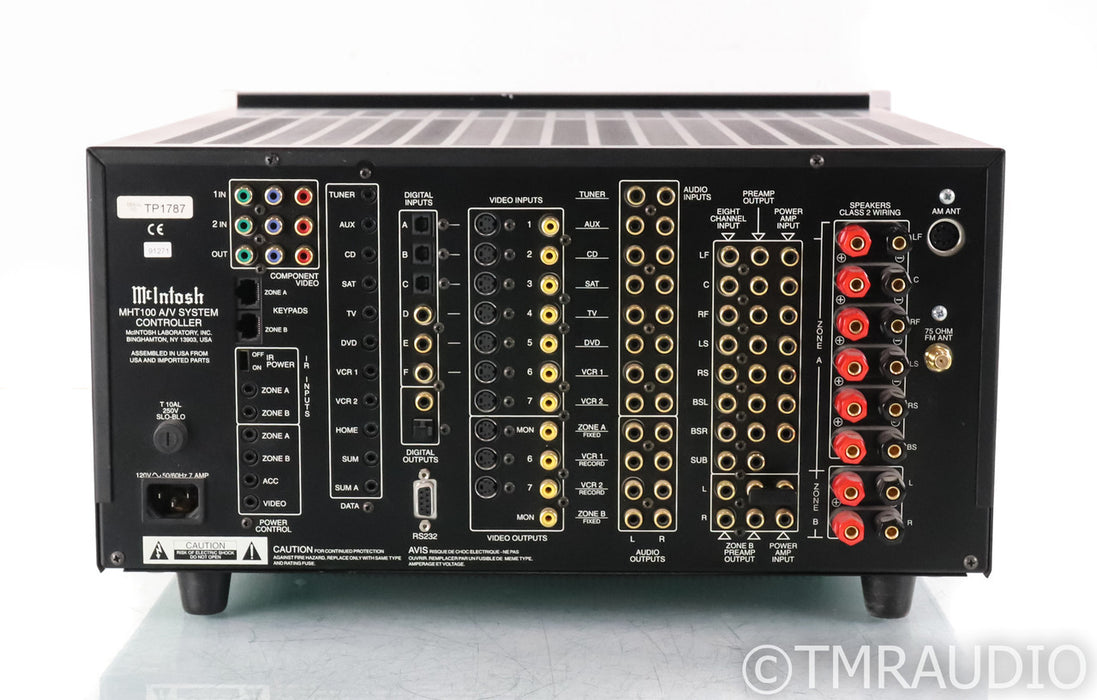 McIntosh MHT100 6.1 Channel Home Theater Receiver; Remote; MHT-100