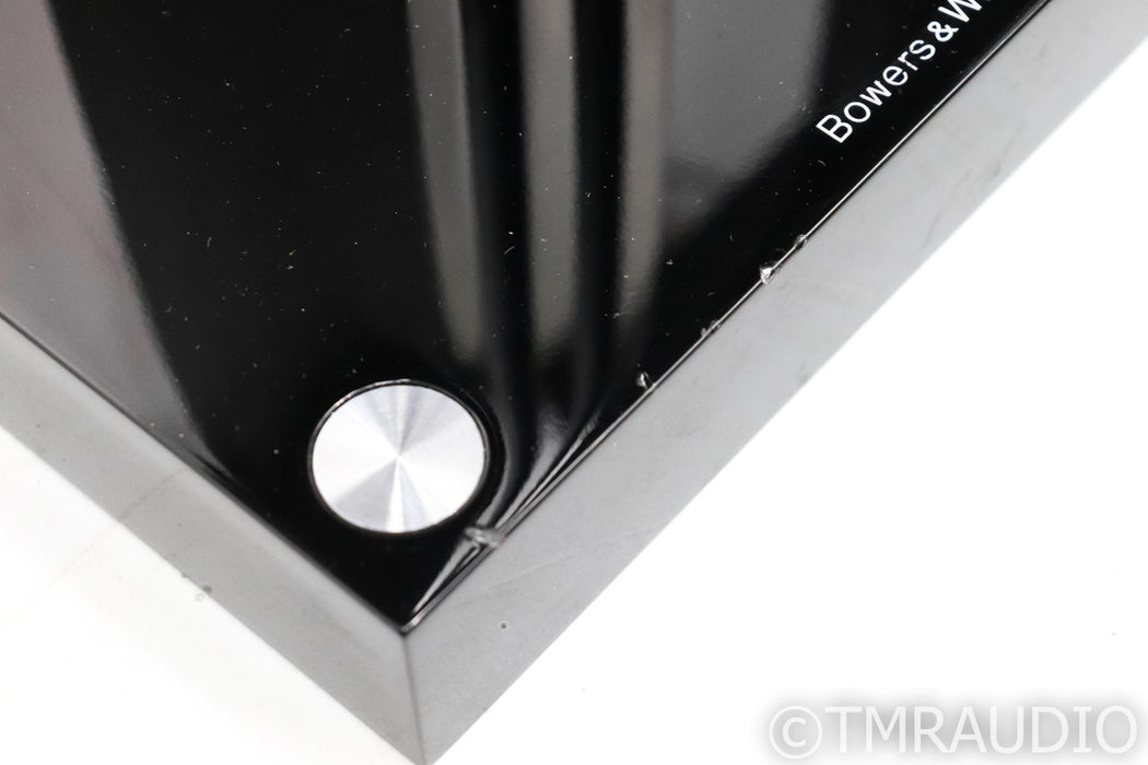 B&W PM1 Bookshelf Speakers; PM-1; Mocha Gloss Pair with Stands