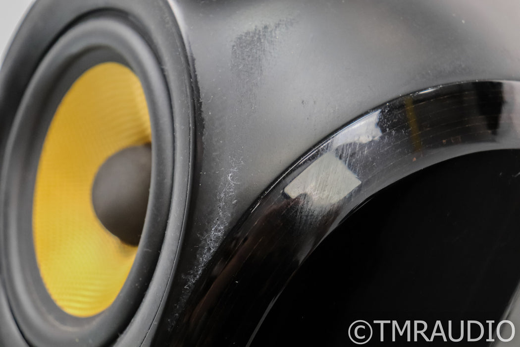 B&W PM1 Bookshelf Speakers; PM-1; Mocha Gloss Pair with Stands