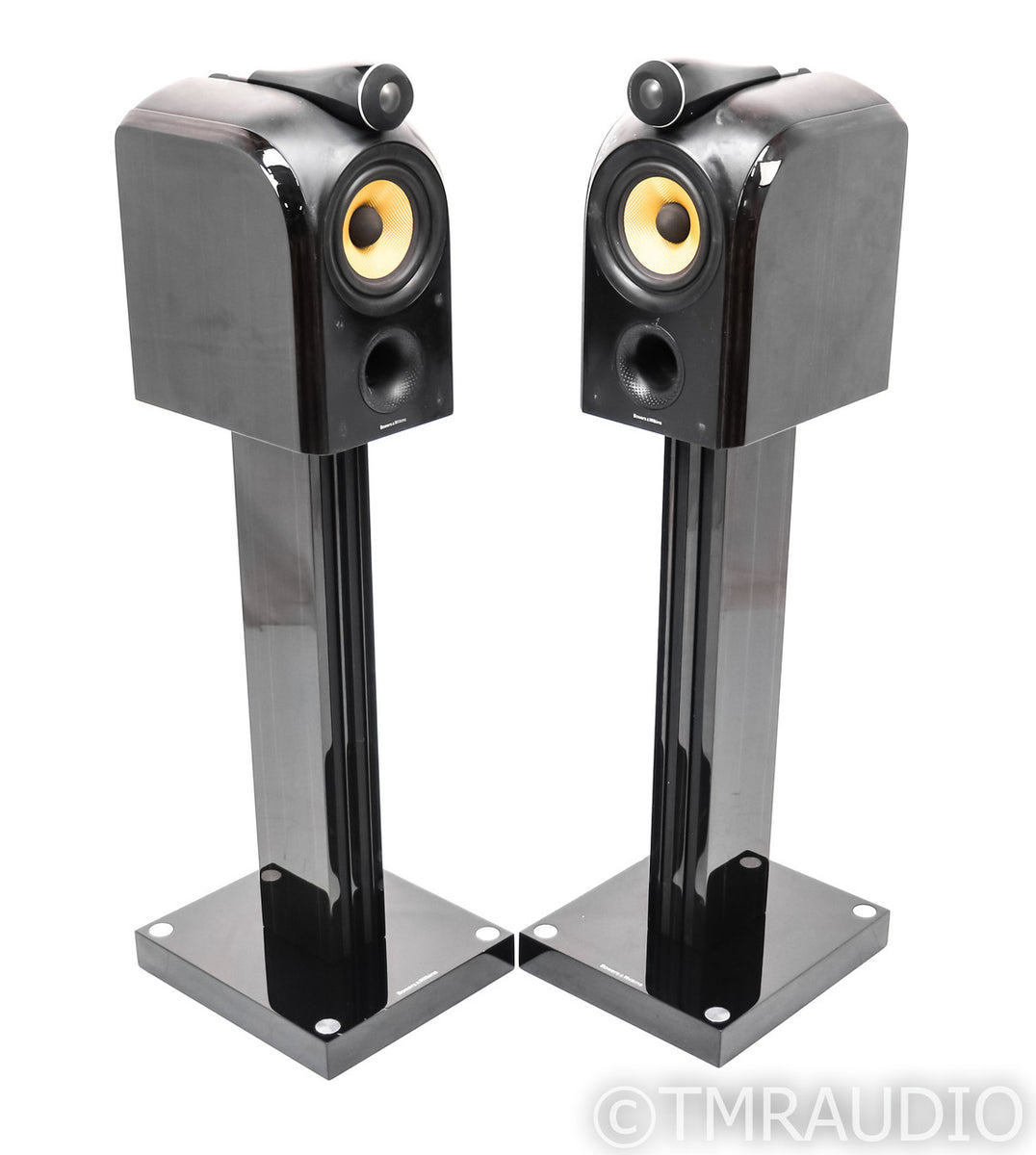 Bowers & Wilkins スピーカーPM1 B&W PM1 Bookshelf Speakers; PM-1; Mocha Gloss Pair with Stands