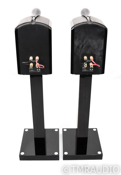 B&W PM1 Bookshelf Speakers; PM-1; Mocha Gloss Pair with Stands
