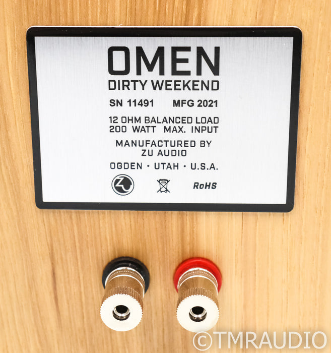 Zu Audio Omen Dirty Weekend Mkii Floorstanding Speakers; Jupiter Copper Caps