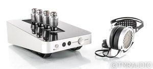 HiFiMan Shangri La Jr Electrostatic Headphones / Amplifier; Silver; Tube