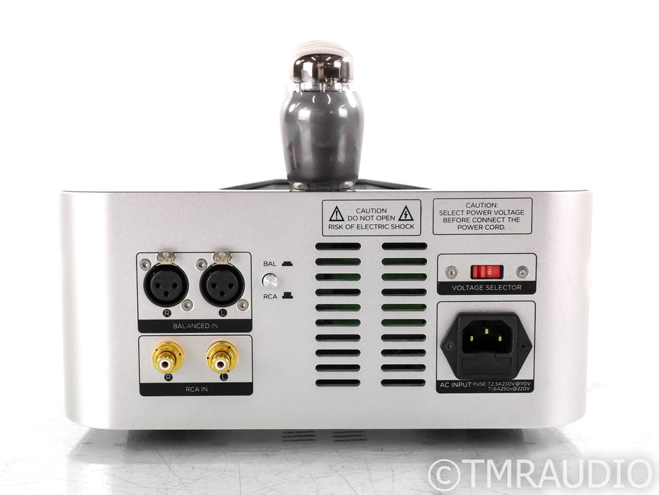 HiFiMan Shangri La Jr Electrostatic Headphones / Amplifier; Silver; Tube