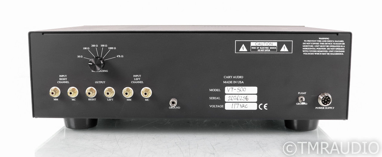 Cary Audio VT-500 Tube MM / MC Phono Preamplifier; VT500; Black