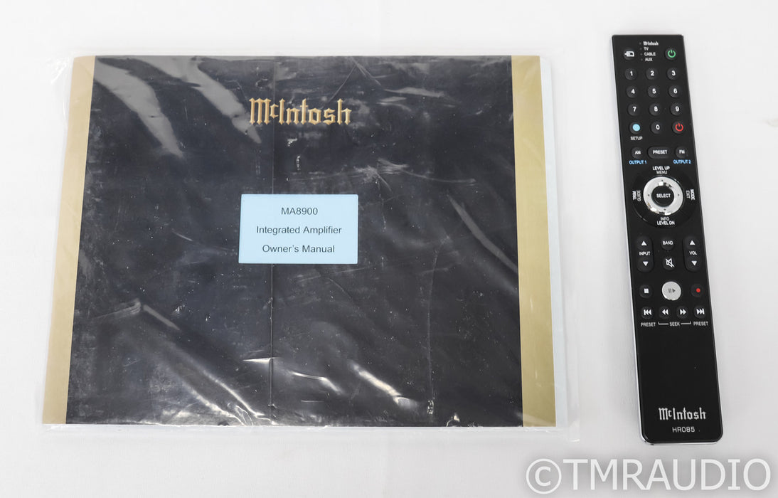 McIntosh MA8900 Stereo Integrated Amplifier; MA-8900; Remote; MM / MC Phono