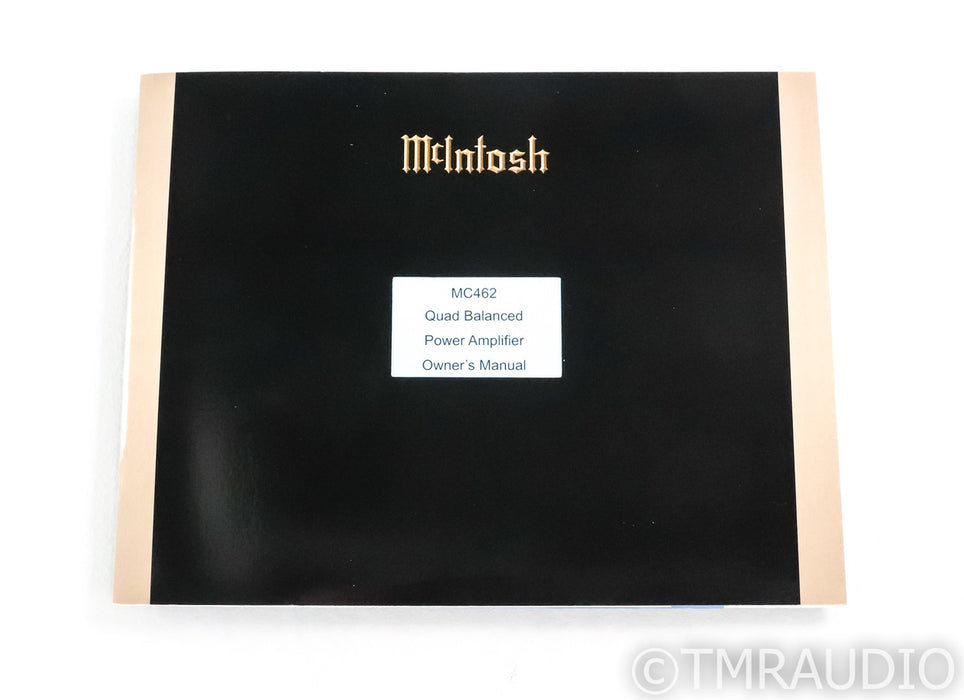 McIntosh MC462 Stereo Power Amplifier; MC-462