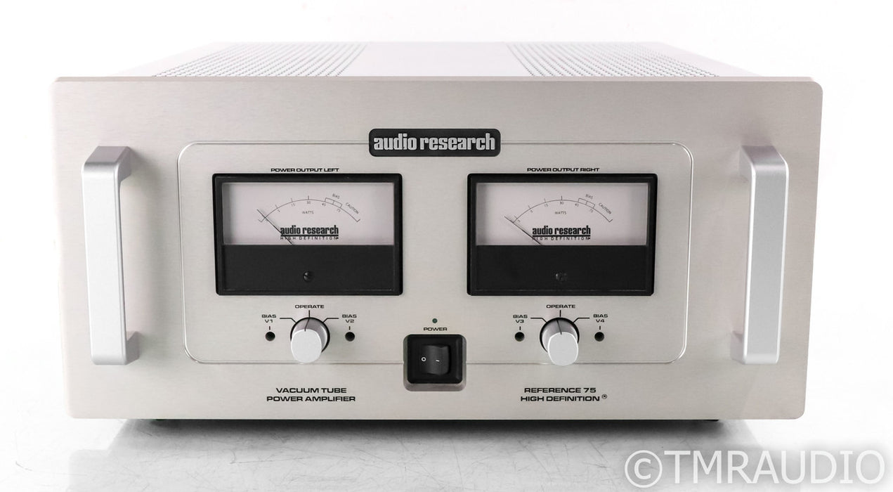 Audio Research Reference 75 Stereo Tube Power Amplifier; REF75; Silver