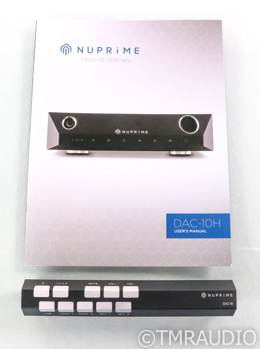 NuPrime DAC10H DAC / Headphone Amplifier; Remote; Black; D/A Converter