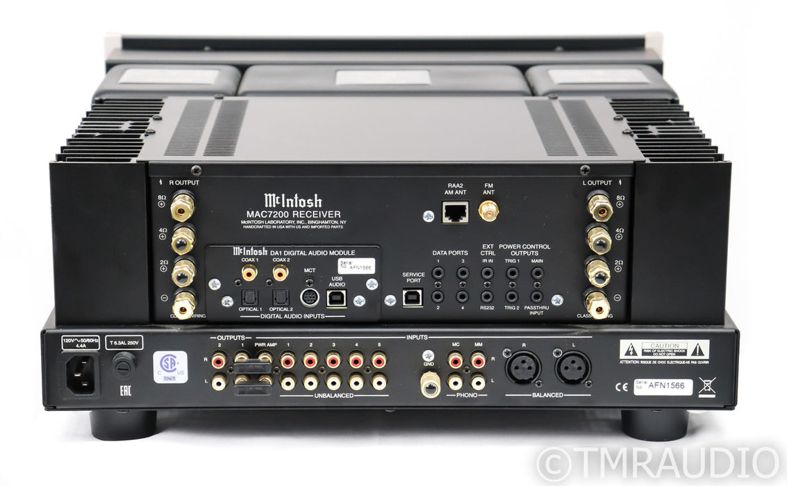 McIntosh MAC7200 Stereo Receiver; Remote; DAC; MM / MC Phono; MAC-7200