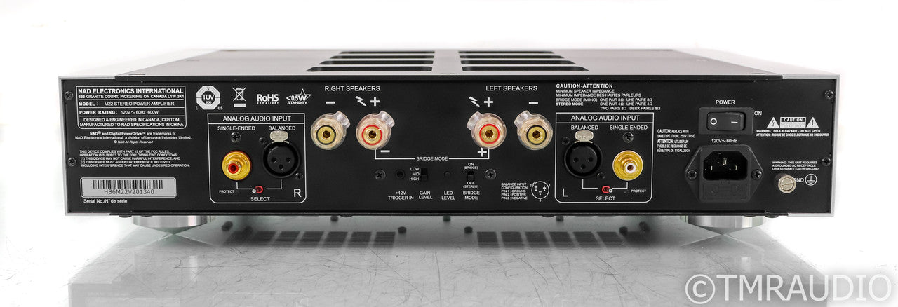 NAD M22 V2 Stereo Power Amplifier; M-22