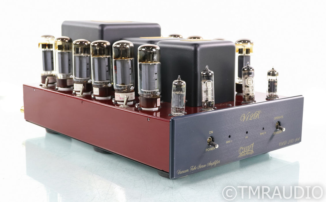 Cary Audio V12R CAD-280-SA Stereo Tube Power Amplifier; New Tubes