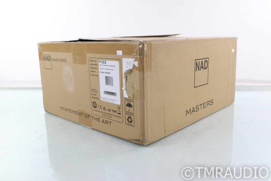 NAD M33 Stereo Integrated Amplifier; Remote; Masters; Streaming (Open Box)