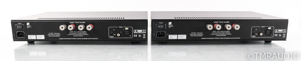 PS Audio Stellar M700 Mono Power Amplifier; Black Pair; M-700 (Used)