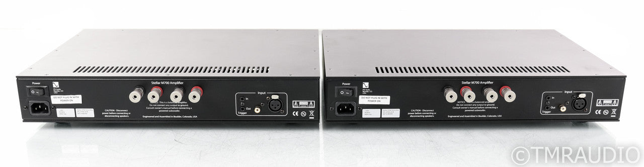 PS Audio Stellar M700 Mono Power Amplifier; Black Pair (Used)