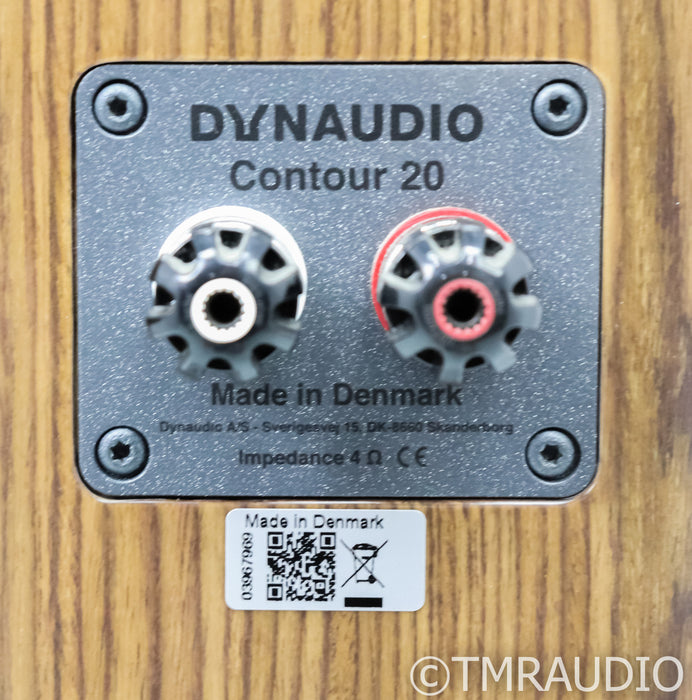 Dynaudio Contour 20 Bookshelf Speakers; Walnut Pair w/ Stands