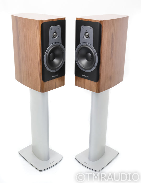 Dynaudio Contour 20 Bookshelf Speakers; Walnut Pair w/ Stands