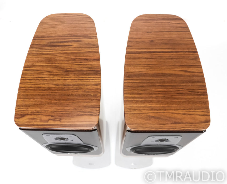 Dynaudio Contour 20 Bookshelf Speakers; Walnut Pair w/ Stands