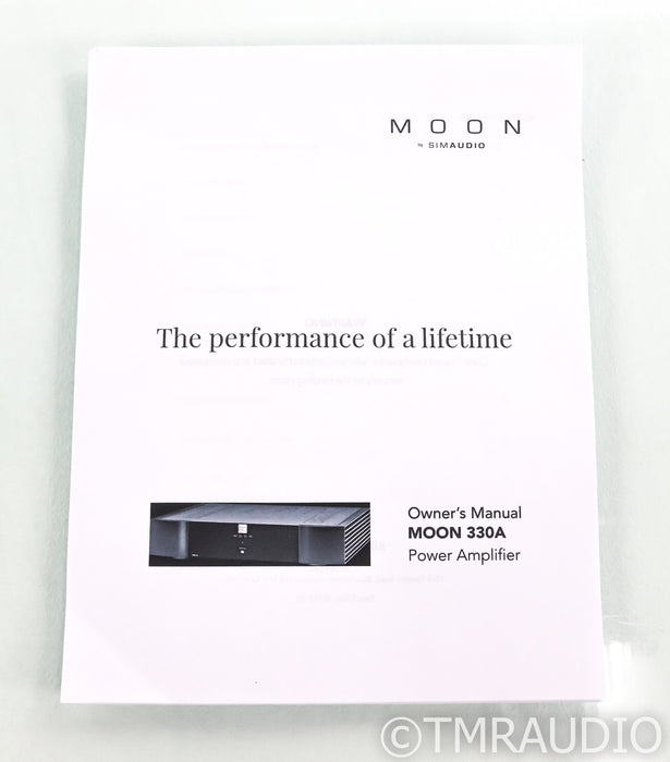 Simaudio Moon Neo 330A Stereo Power Amplifier; Black