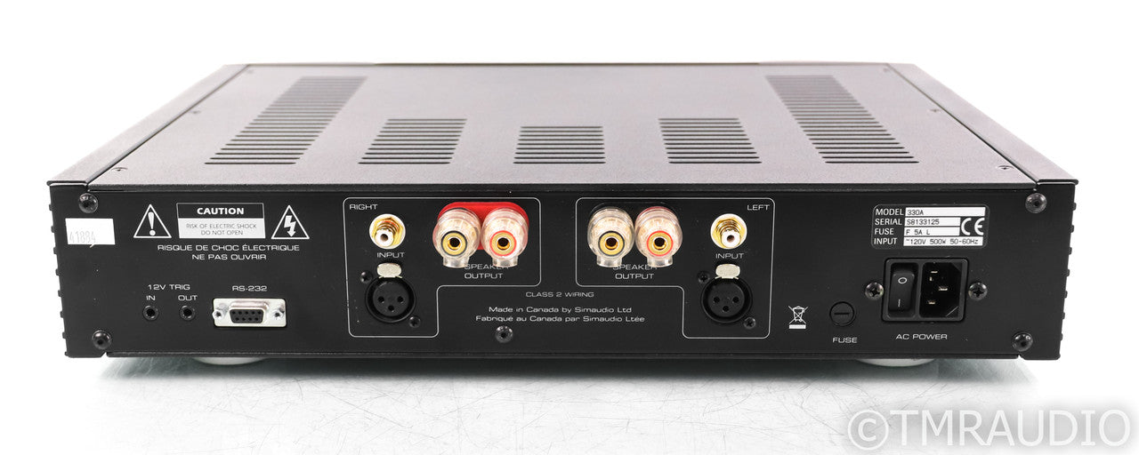 Simaudio Moon Neo 330A Stereo Power Amplifier; Black