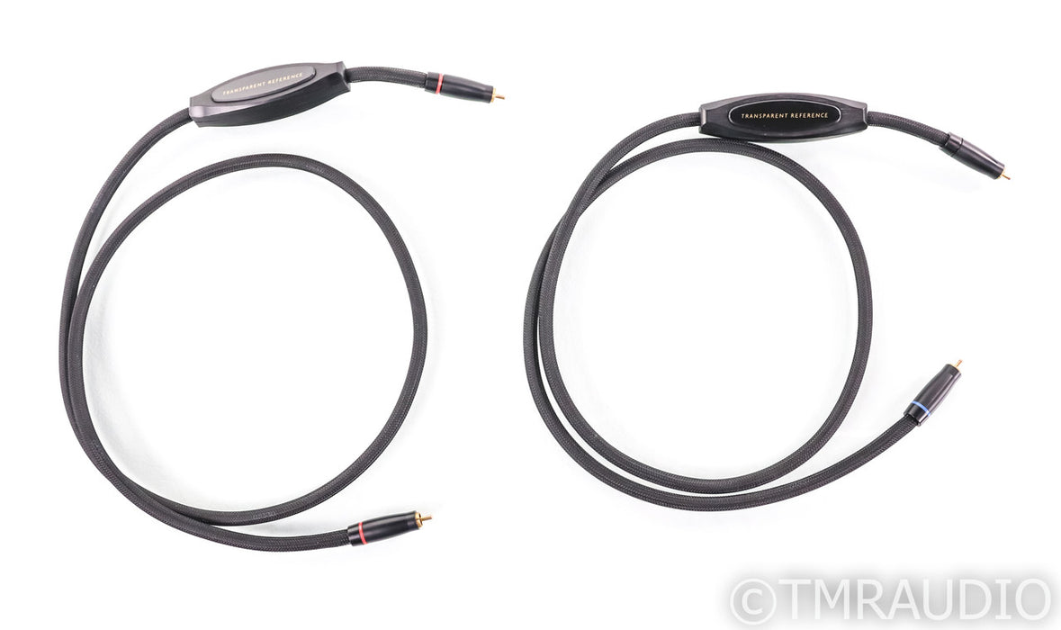 Transparent Reference Hi Z MM2 RCA Cables; 1.5m Pair Interconnects