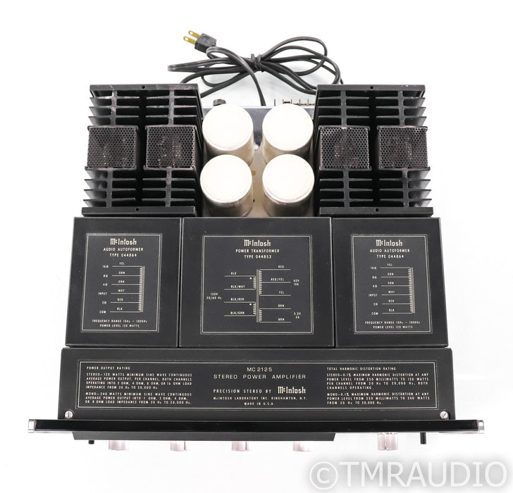 McIntosh MC2125 Vintage Stereo Power Amplifier; MC-2125