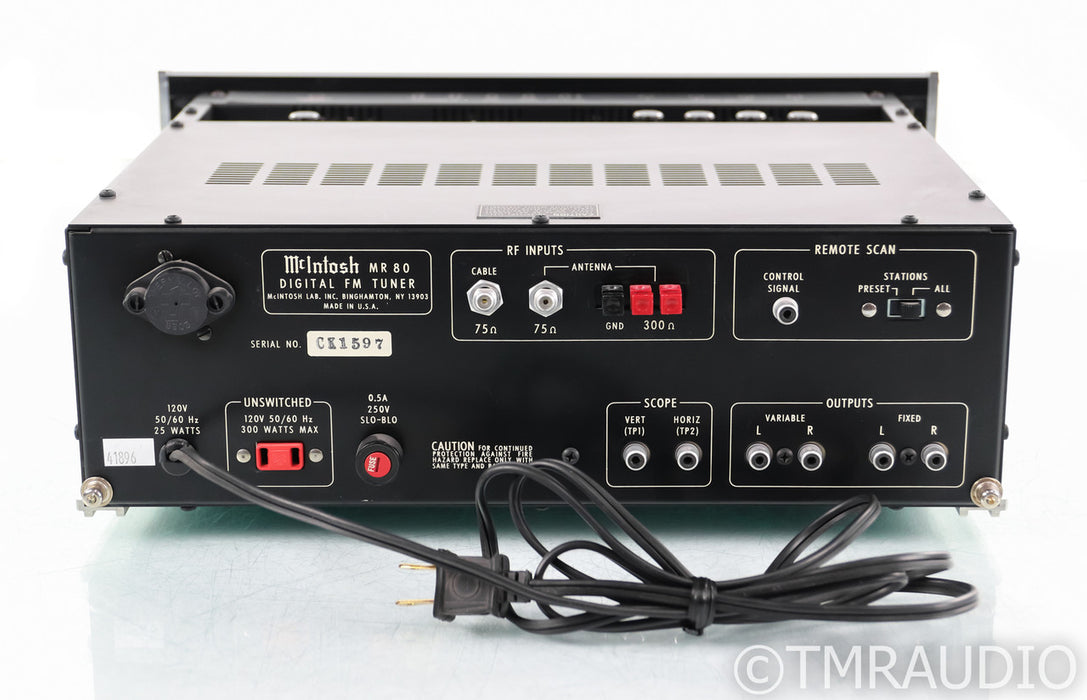 McIntosh MR80 Vintage Digital FM Tuner; MR-80