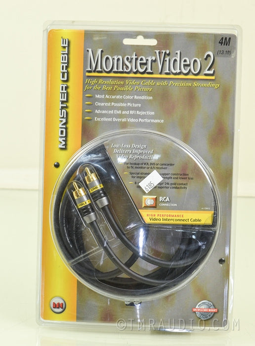 Monster Video 2 13 ft / 4 meter RCA Video Cable
