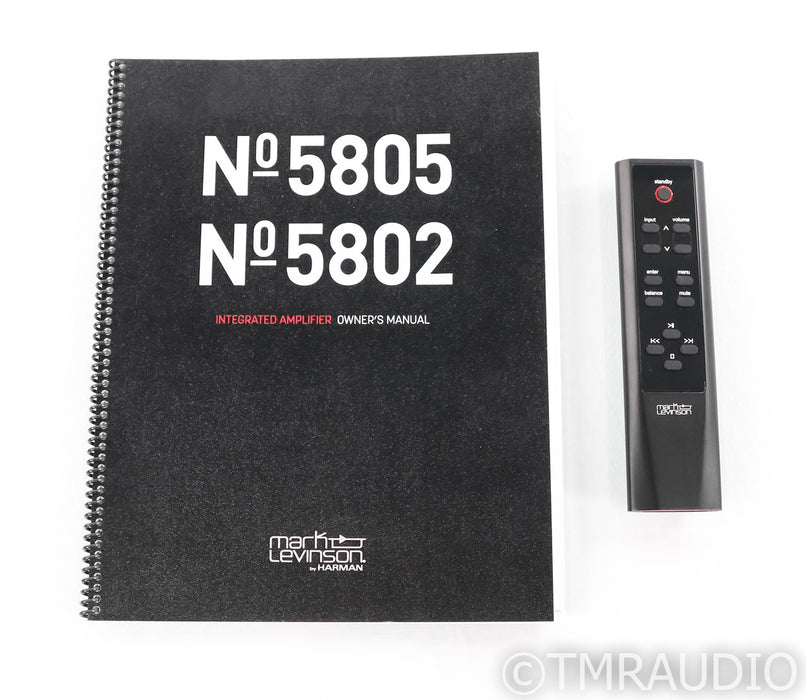 Mark Levinson No. 5805 Stereo Integrated Amplifier; Remote; DAC; MM / MC Phono
