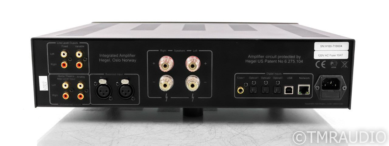 Hegel H160 Stereo Integrated Amplifier; DAC; Streamer; Remote; Black; H-160