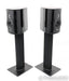 Sonus Faber Olympica 1 Bookshelf Speakers; Black Pair w/ Stands