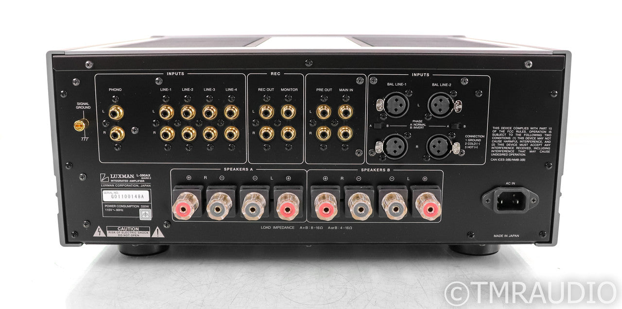 Luxman L-590AX Mark II Stereo Integrated Amplifier; L590AX; MM / MC Phono