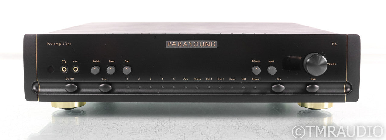 Parasound P6 2.1 Channel Preamplifier; P-6; Black; Remote