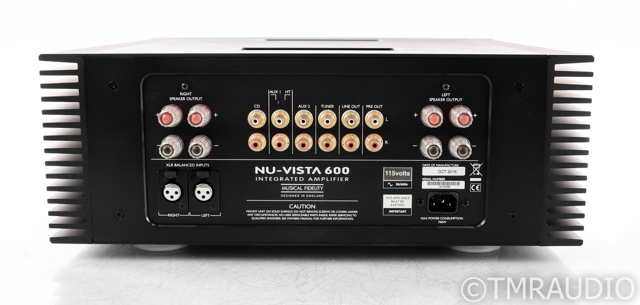 Musical Fidelity Nu-Vista 600 Stereo Integrated Amplifier; Silver (Open Box)