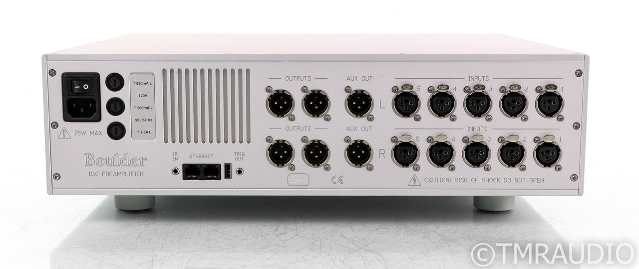 Boulder 1110 Stereo Preamplifier; Remote; Silver