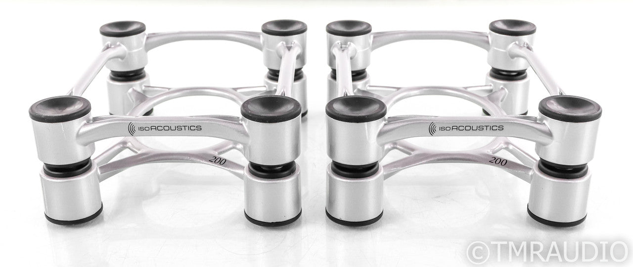 IsoAcoustics Aperta 200 Speaker Isolation Stands; Silver Pair (Open Box)