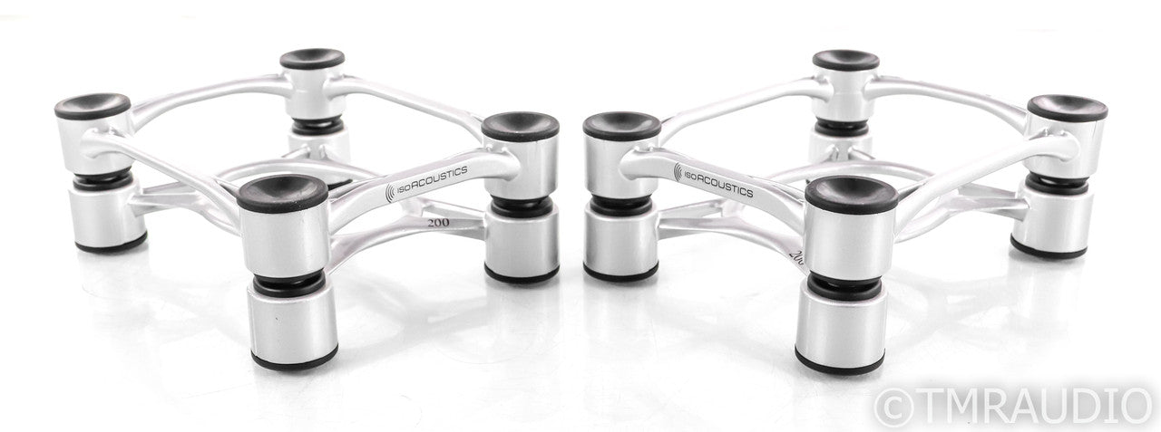 IsoAcoustics Aperta 200 Speaker Isolation Stands; Silver Pair (Open Box)
