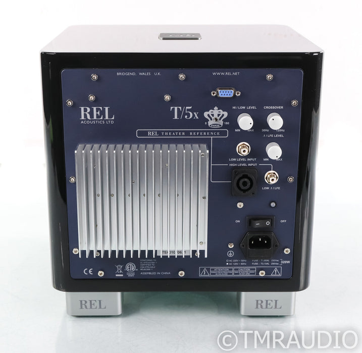 REL T/5X 8" Powered Subwoofer; T5X; Piano Black