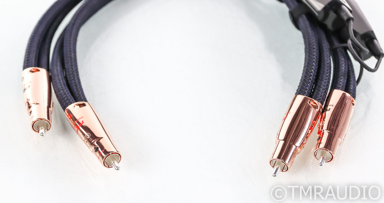AudioQuest ThunderBird RCA Cables; 0.5m Pair Interconnects; 72v DBS (Open Box)