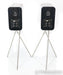 Q Acoustics Concept 300 Bookshelf Speakers; Silver Ebony Pair / Sands (Open Box)