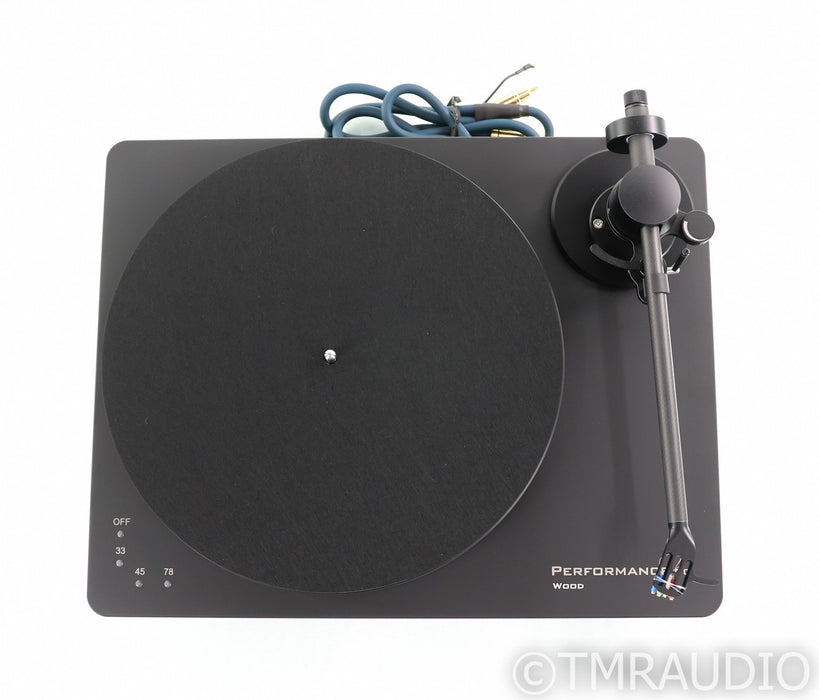 Clearaudio Performance DC Wood Turntable; Tracer Black Tonearm (Open Box)