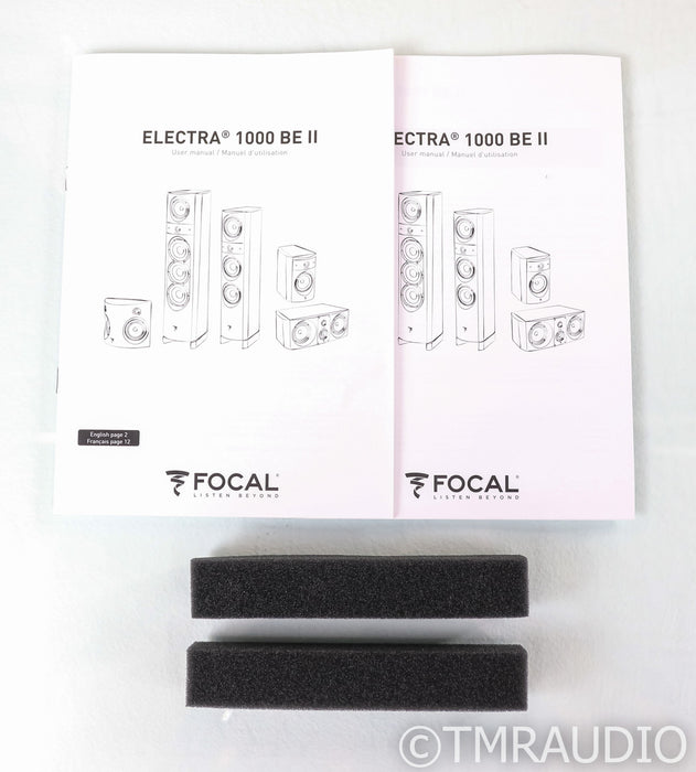 Focal Electra 1008 BE Bookshelf Speakers; Black Pair