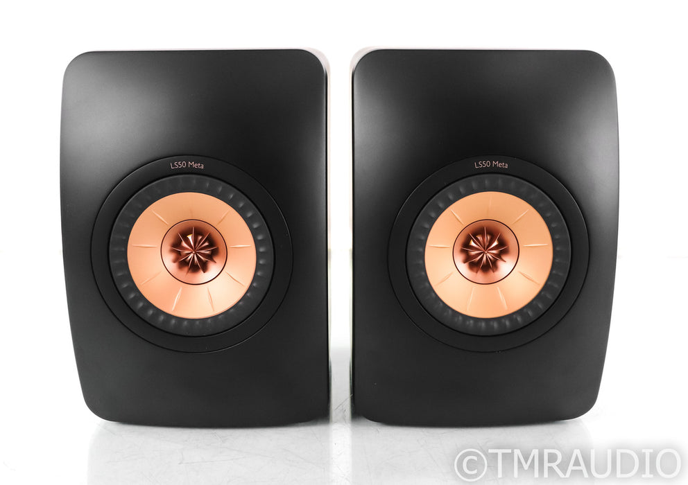 KEF LS50 Meta Bookshelf Speakers; LS-50; Carbon Black Pair