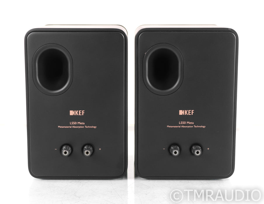 KEF LS50 Meta Bookshelf Speakers; LS-50; Carbon Black Pair