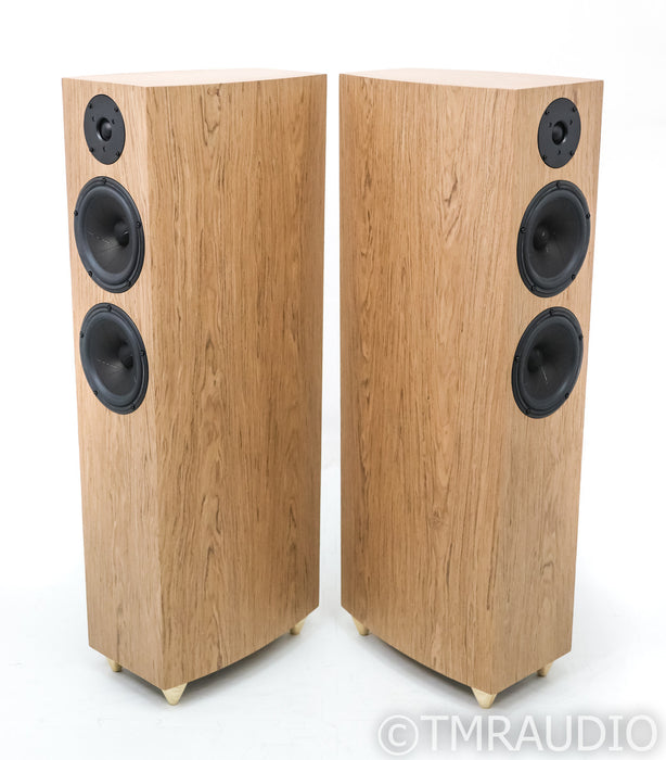 AudioGE Rautilio 130 Floorstanding Speakers; Orzech Canaletto Flader Pair