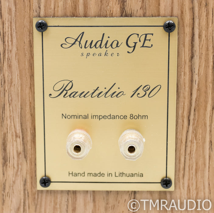 AudioGE Rautilio 130 Floorstanding Speakers; Orzech Canaletto Flader Pair