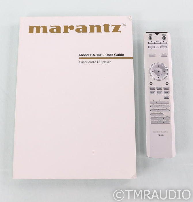 Marantz SA-15S2 SACD / CD Player; SA15S2; Remote; Silver